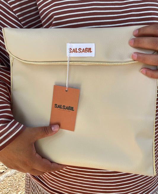 Housse pour Coran _ similicuir beige XL