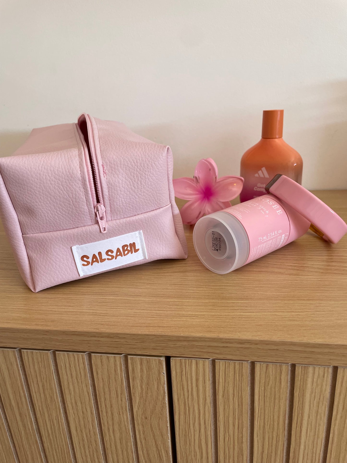 Trousse de toilette (Rose bonbon)