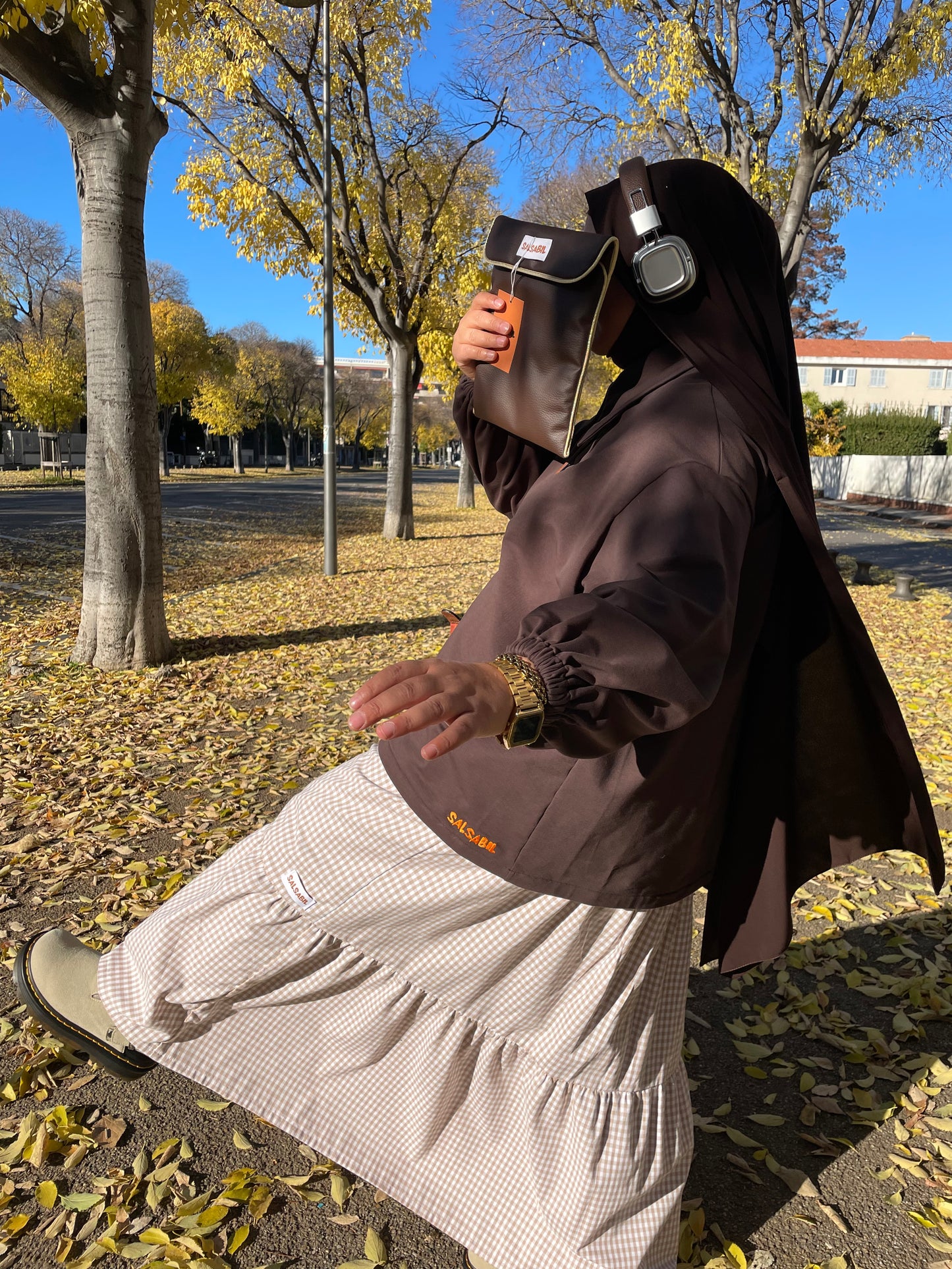 JUPE SIGNATURE beige