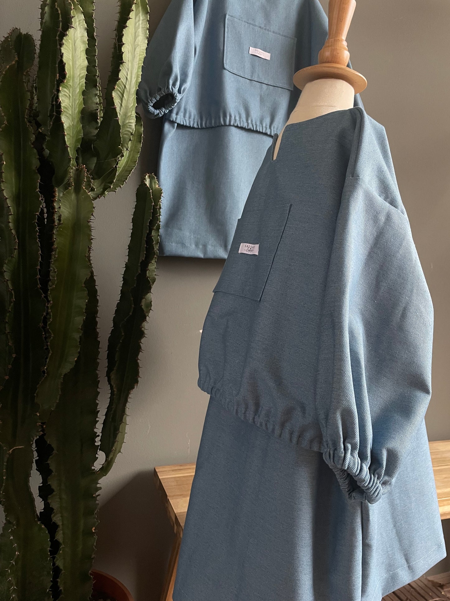 ROBE CAPE denim